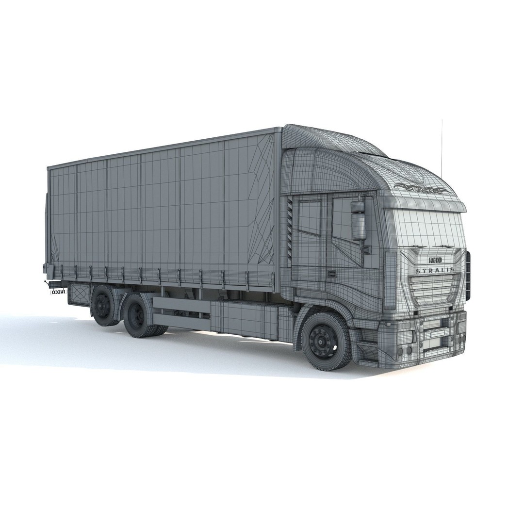 Iveco Stralis 480 Truck 3D Model – High Poly Vehicle Asset, FBX, OBJ - View 14