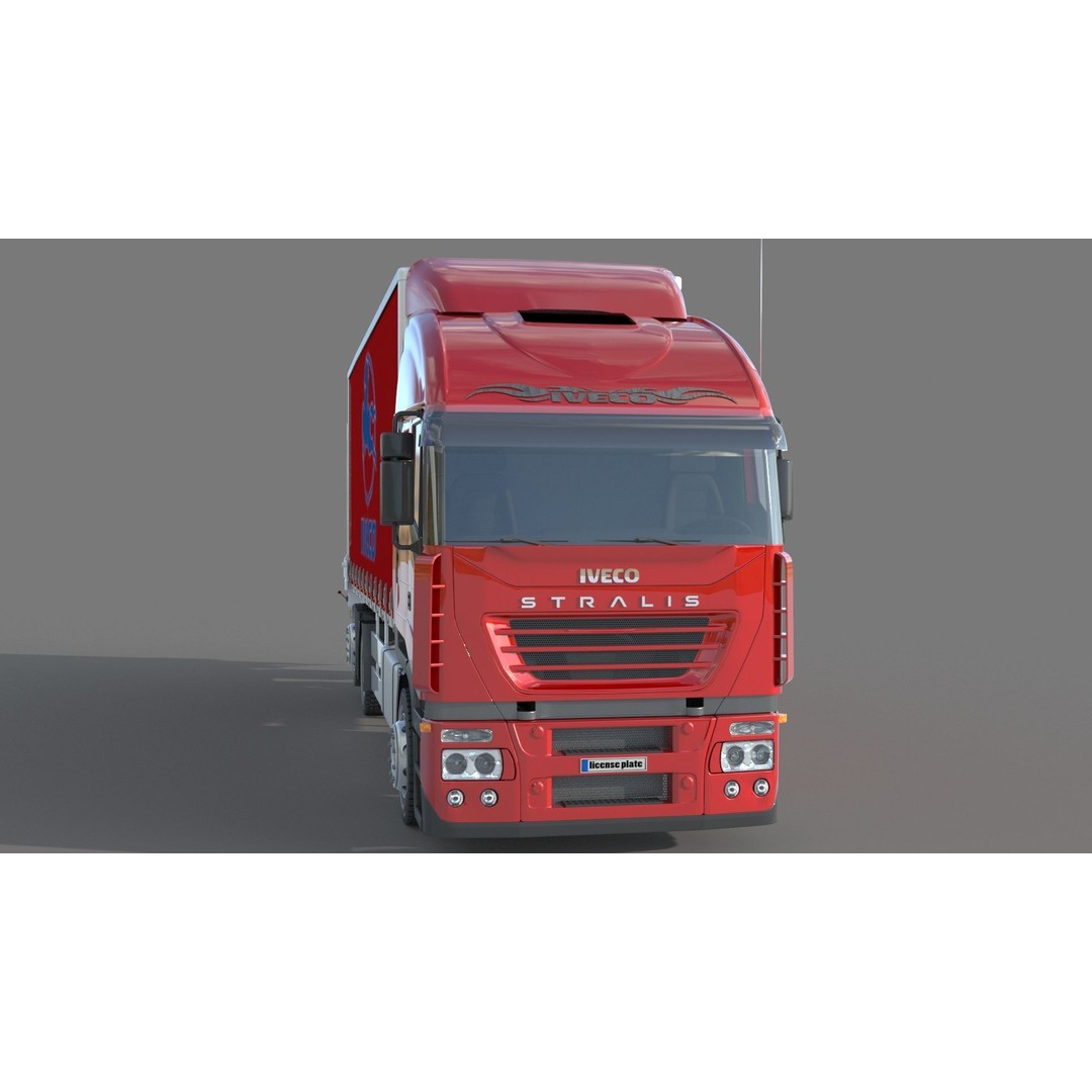 Iveco Stralis 480 Truck 3D Model – High Poly Vehicle Asset, FBX, OBJ - View 5