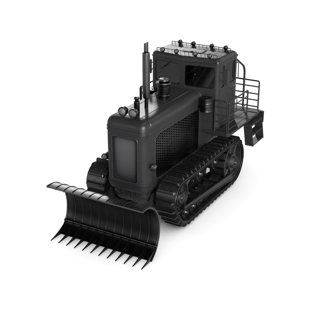 Bulldozer 3D Model – Realistic Industrial Vehicle with PBR Textures
