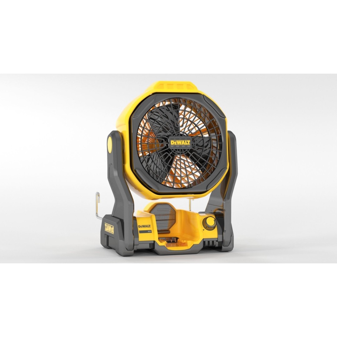 DEWALT 20V MAX Cordless Fan 3D Model – PBR Textures, FBX, OBJ - View 10