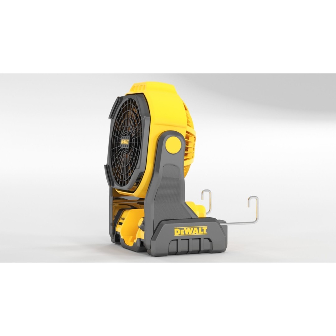 DEWALT 20V MAX Cordless Fan 3D Model – PBR Textures, FBX, OBJ - View 4