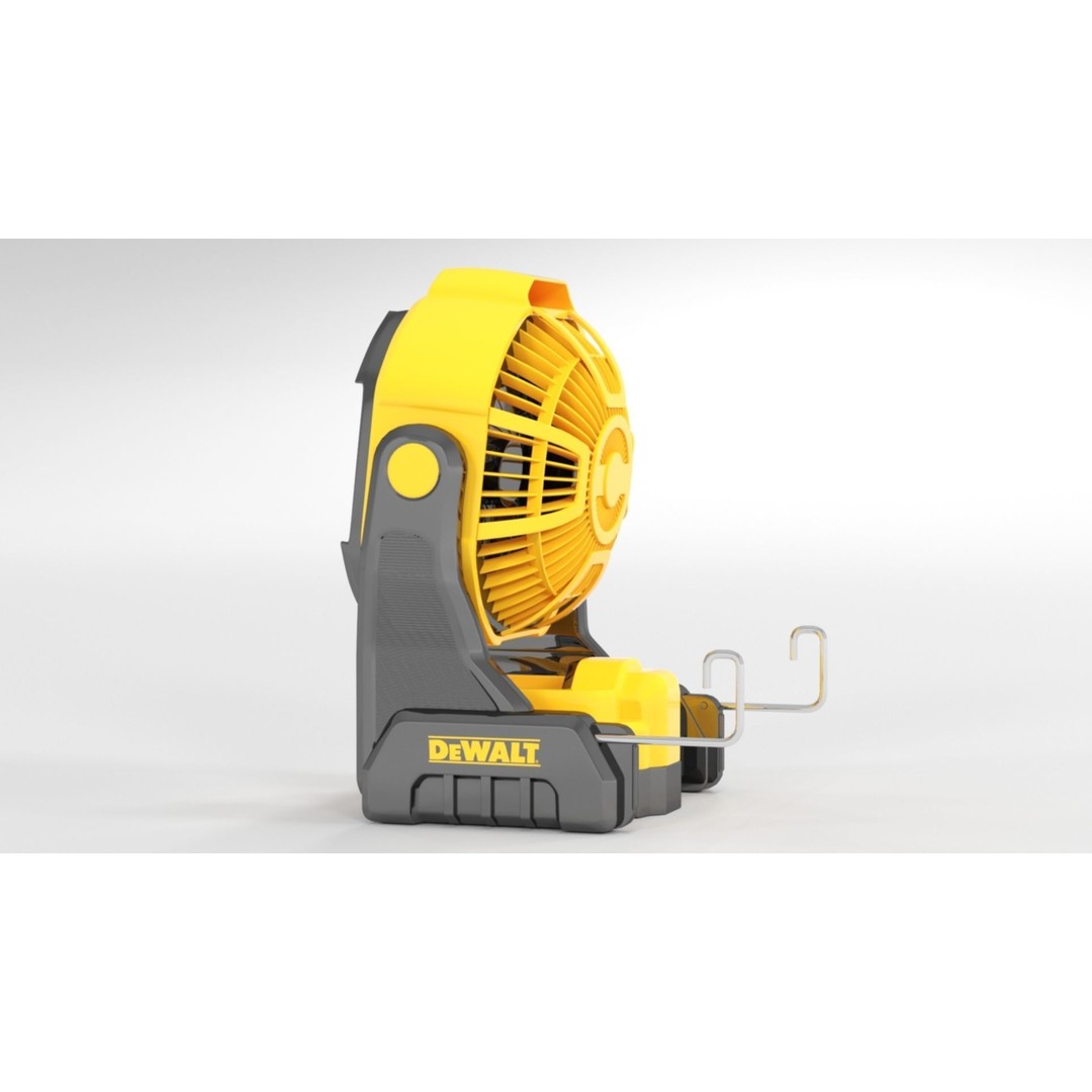 DEWALT 20V MAX Cordless Fan 3D Model – PBR Textures, FBX, OBJ - View 5