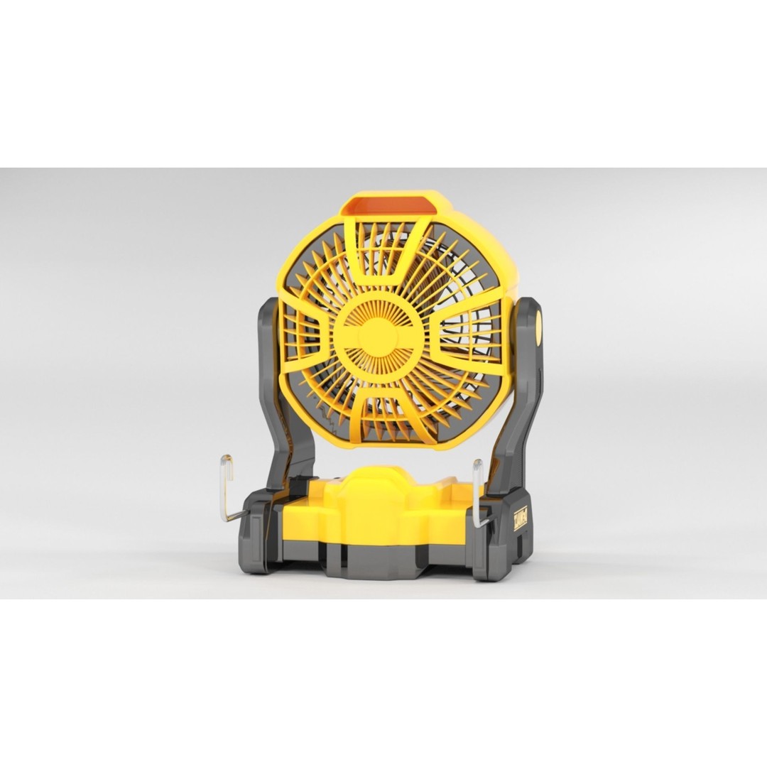 DEWALT 20V MAX Cordless Fan 3D Model – PBR Textures, FBX, OBJ - View 7