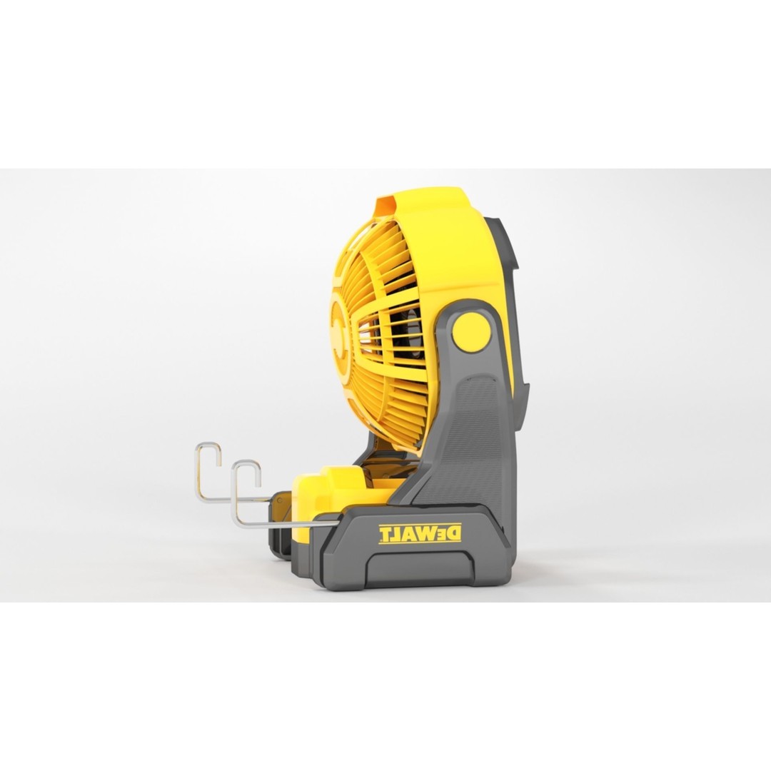 DEWALT 20V MAX Cordless Fan 3D Model – PBR Textures, FBX, OBJ - View 8