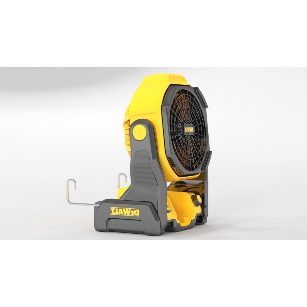 DEWALT 20V MAX Cordless Fan 3D Model – PBR Textures, FBX, OBJ - View 9