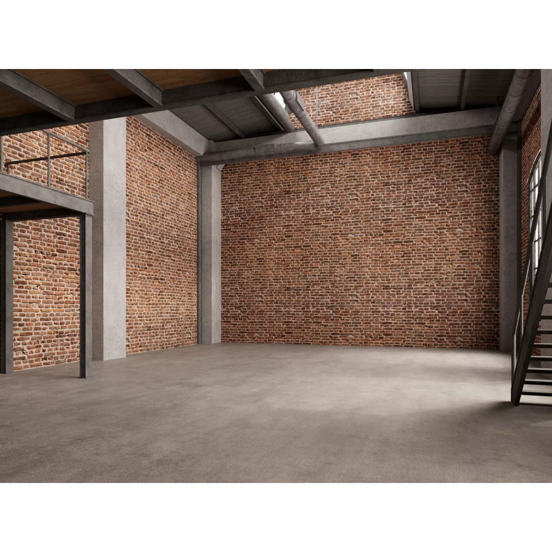 Loft Interior 3D Model – Industrial Living Room Scene, FBX, Blender - View 10