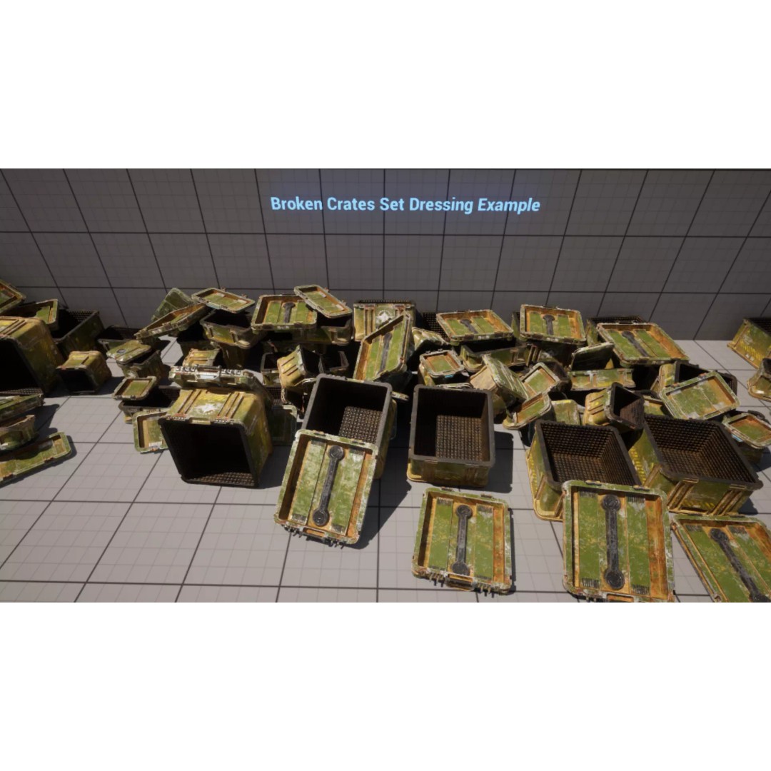 Military Crates 3D Model – Low Poly Game Asset with PBR Textures - View 15