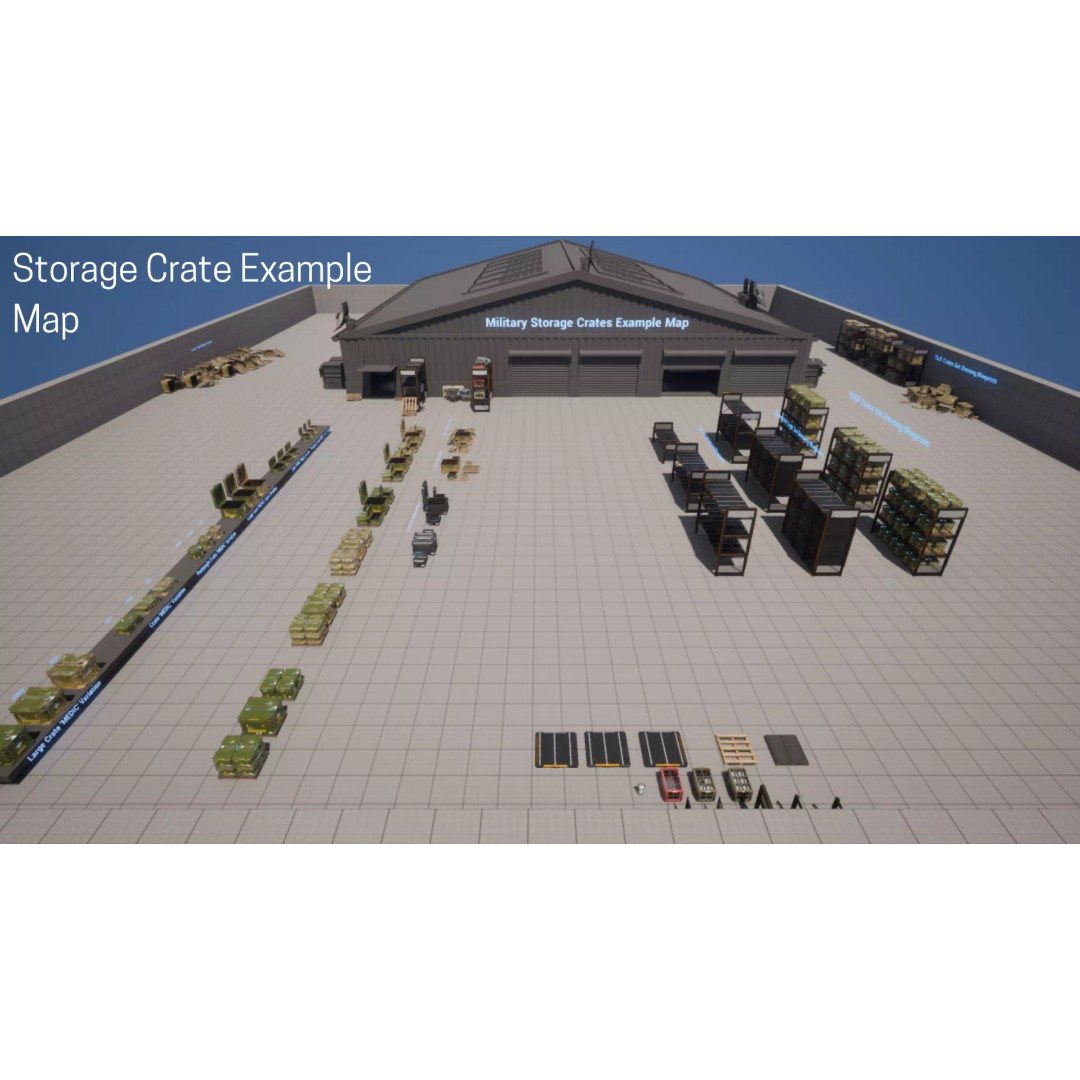 Military Crates 3D Model – Low Poly Game Asset with PBR Textures - View 18