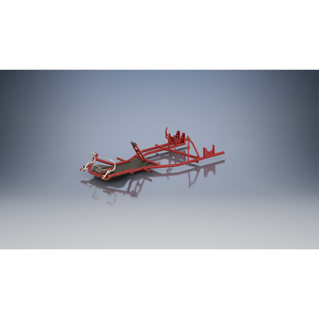 Racing Go-Kart 3D Model – Highly Detailed Vehicle Asset, OBJ & STEP - View 7