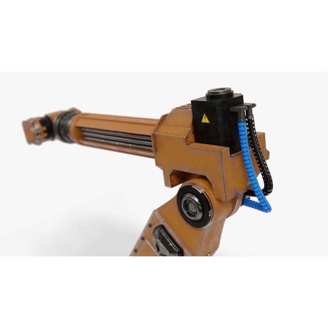 Robotic Arm 3D Model – Rigged and Animated Industrial Asset, FBX, Blender - View 11