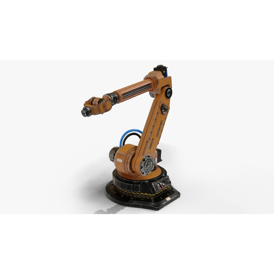 Robotic Arm 3D Model – Rigged and Animated Industrial Asset, FBX, Blender - View 14