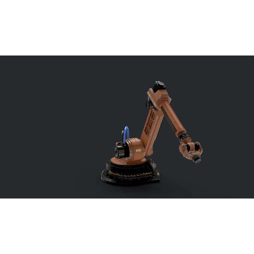 Robotic Arm 3D Model – Rigged and Animated Industrial Asset, FBX, Blender - View 15