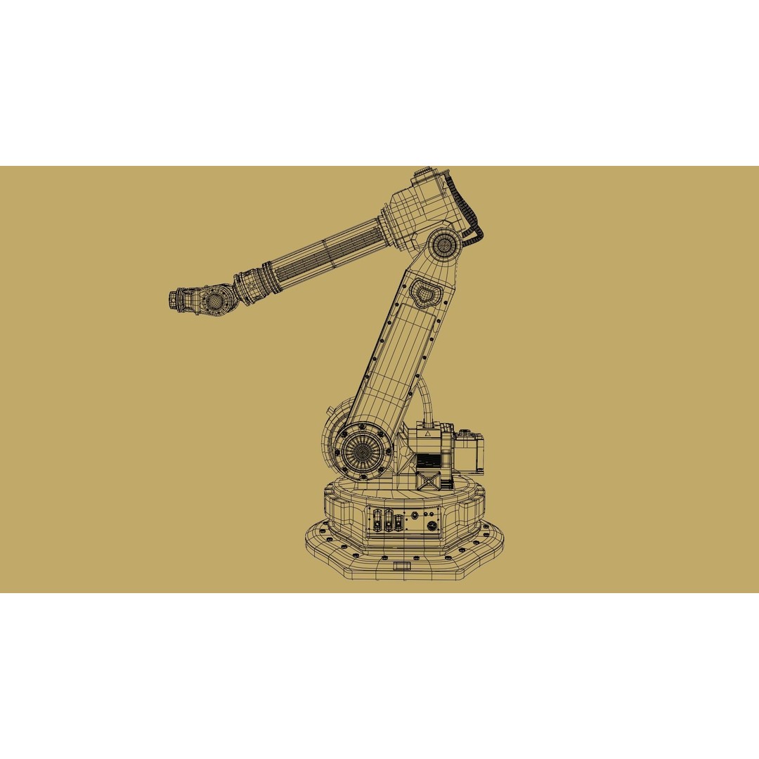 Robotic Arm 3D Model – Rigged and Animated Industrial Asset, FBX, Blender - View 17