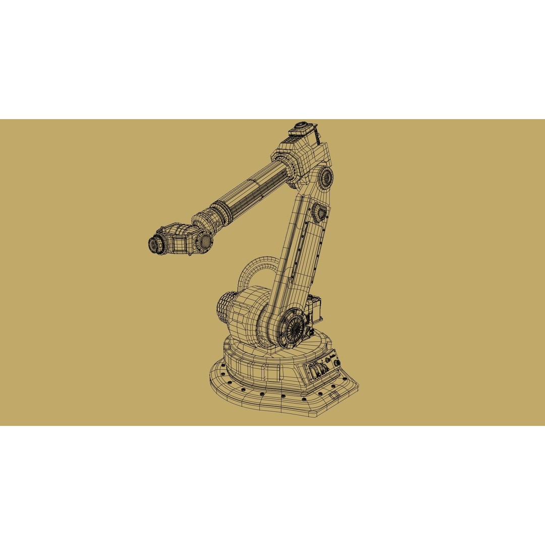Robotic Arm 3D Model – Rigged and Animated Industrial Asset, FBX, Blender - View 20