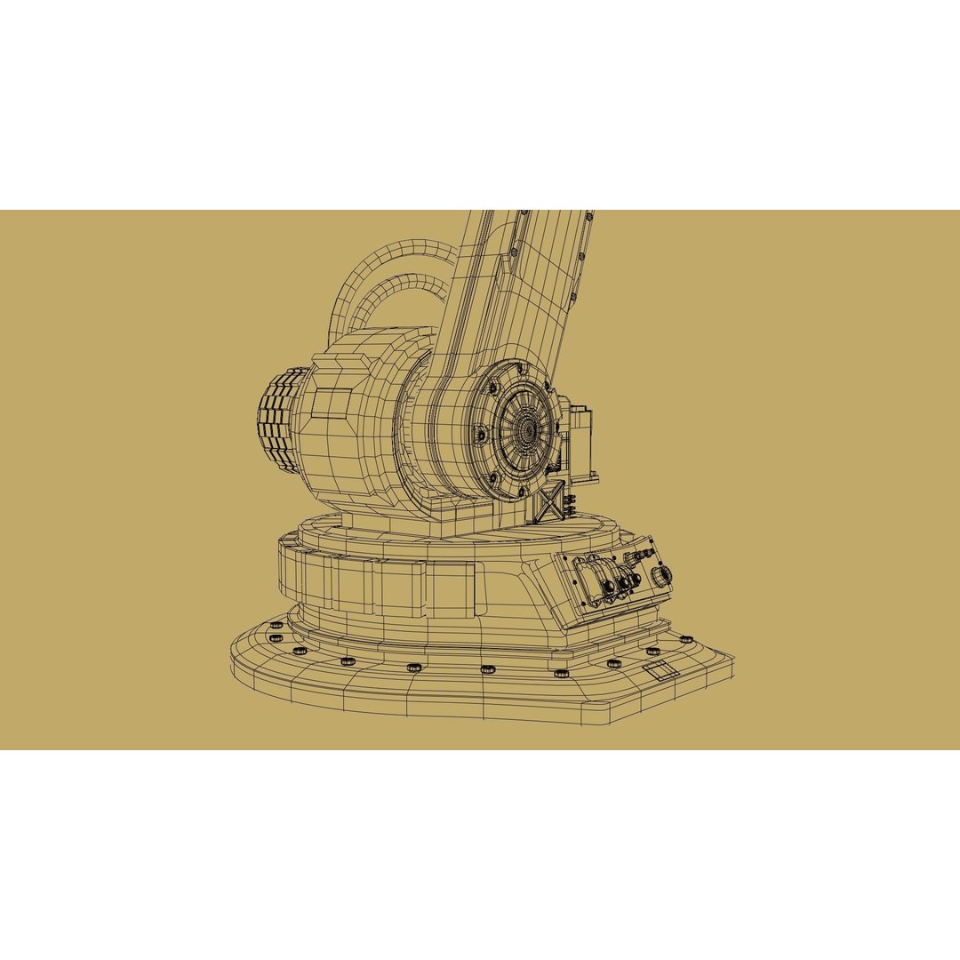Robotic Arm 3D Model – Rigged and Animated Industrial Asset, FBX, Blender - View 23