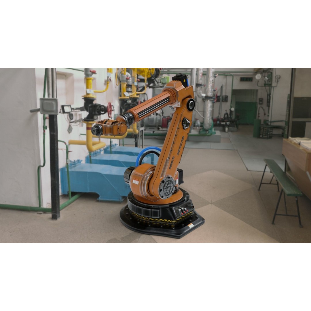 Robotic Arm 3D Model – Rigged and Animated Industrial Asset, FBX, Blender - View 5
