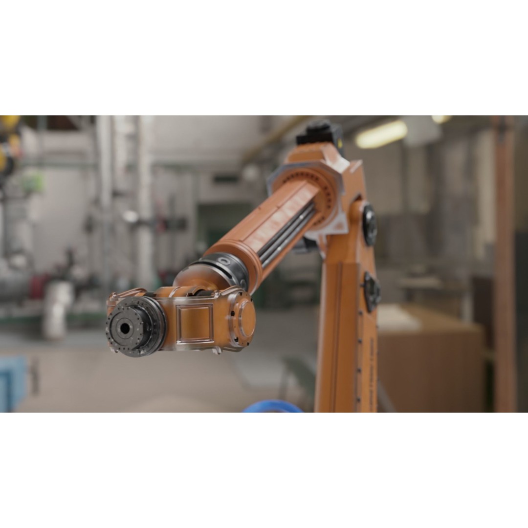 Robotic Arm 3D Model – Rigged and Animated Industrial Asset, FBX, Blender - View 7