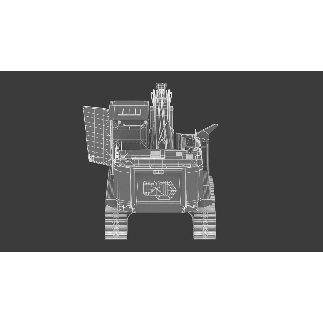 Forest Machines FM538 3D Model – High Poly Industrial Loader, FBX, Blender - View 29