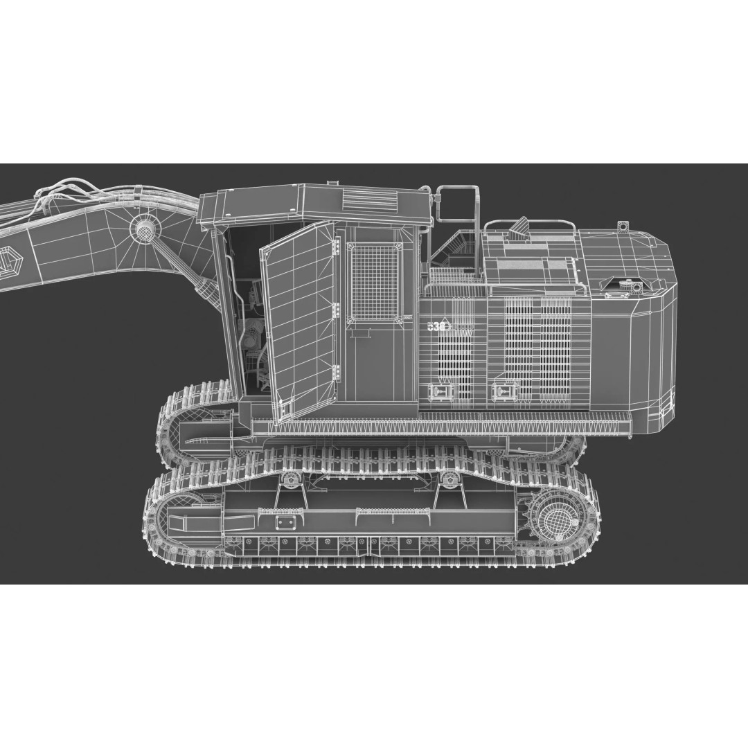 Forest Machines FM538 3D Model – High Poly Industrial Loader, FBX, Blender - View 33