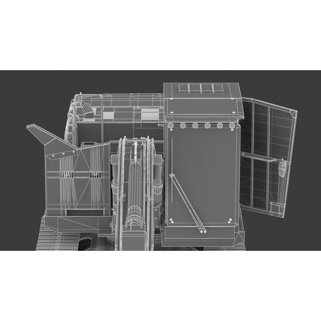 Forest Machines FM538 3D Model – High Poly Industrial Loader, FBX, Blender - View 35