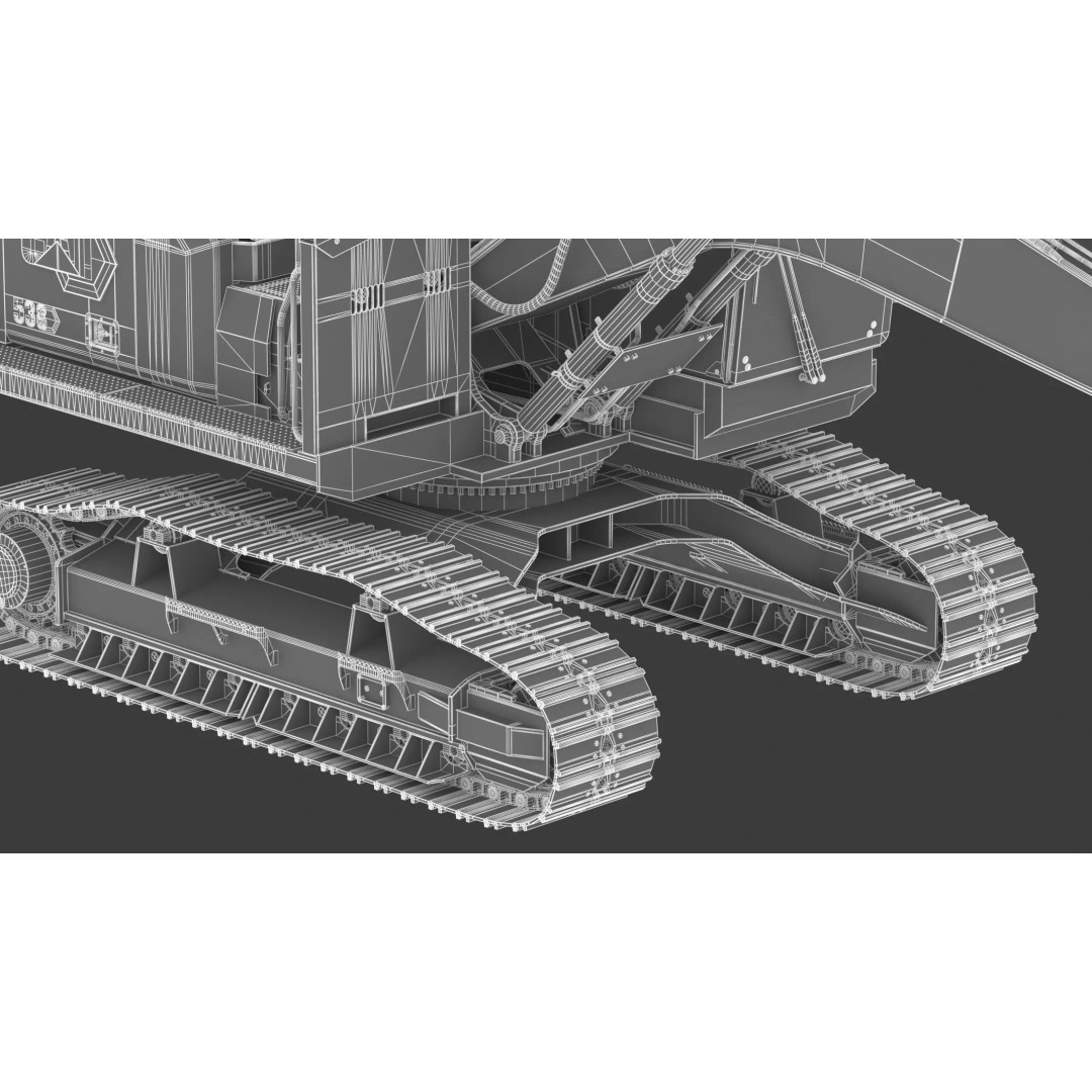 Forest Machines FM538 3D Model – High Poly Industrial Loader, FBX, Blender - View 36