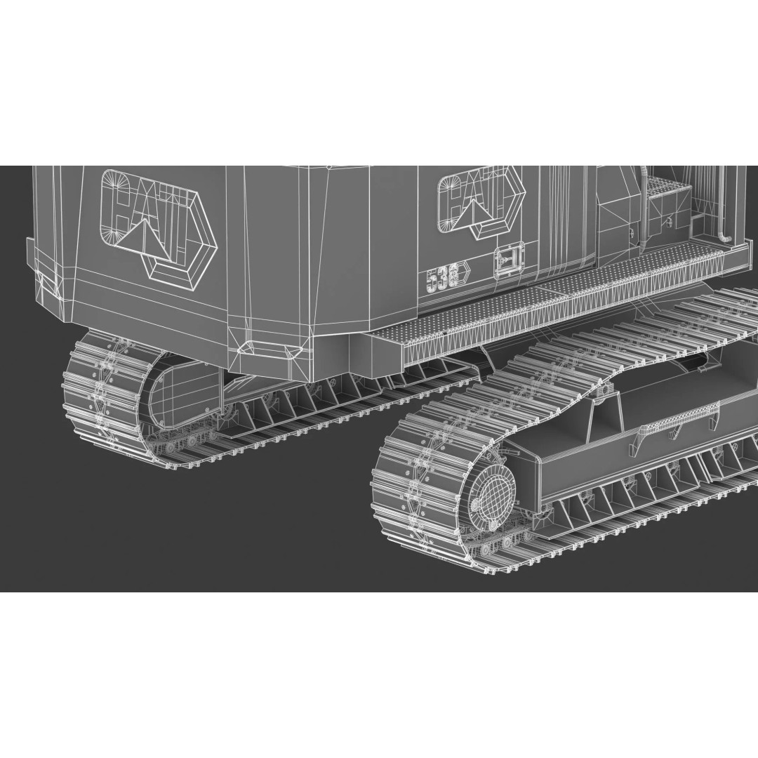 Forest Machines FM538 3D Model – High Poly Industrial Loader, FBX, Blender - View 38