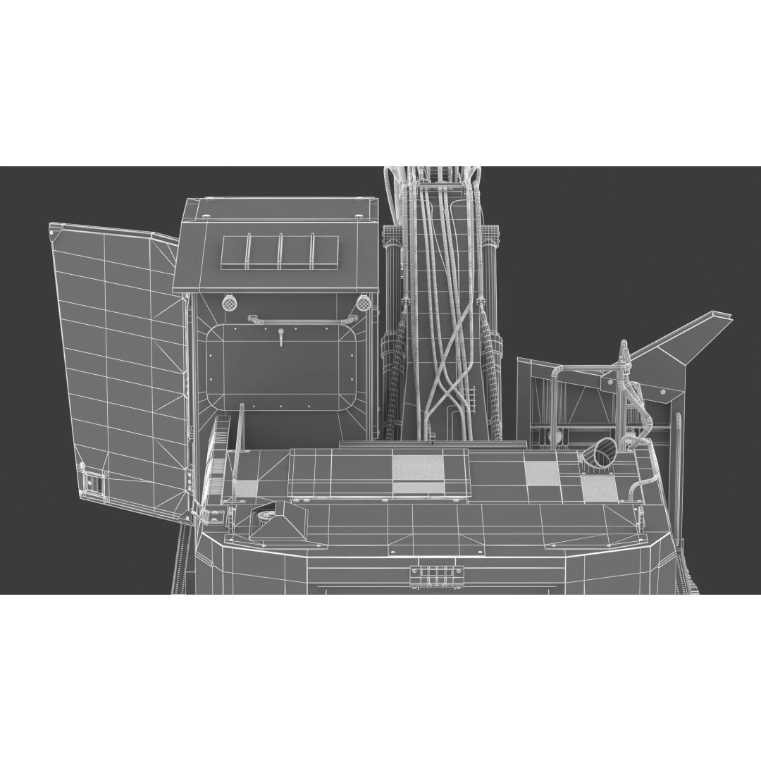 Forest Machines FM538 3D Model – High Poly Industrial Loader, FBX, Blender - View 39