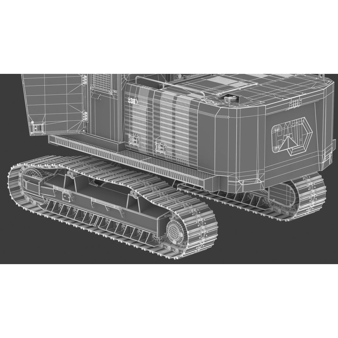 Forest Machines FM538 3D Model – High Poly Industrial Loader, FBX, Blender - View 40