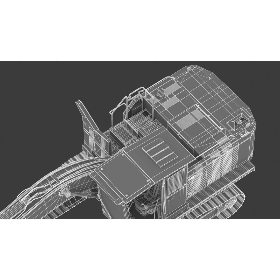 Forest Machines FM538 3D Model – High Poly Industrial Loader, FBX, Blender - View 41