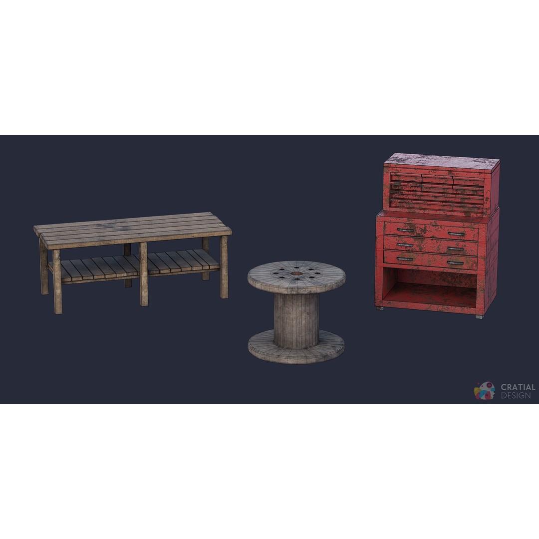 Abandoned Warehouse 3D Model – High-Quality Asset Pack, FBX, Blender - View 11