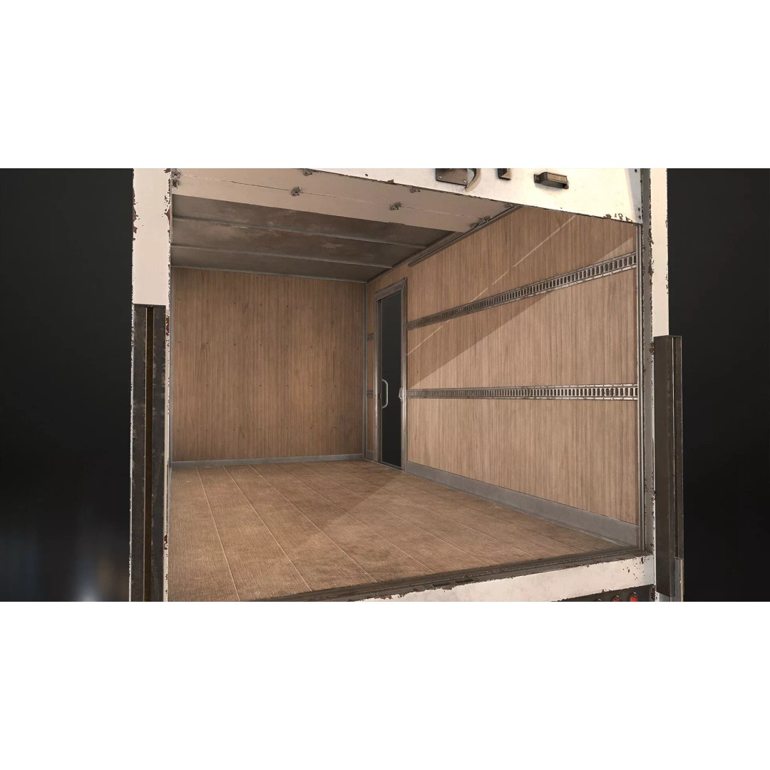 VX400 Box Truck 3D Model – Medium Duty Low Poly Game Asset, FBX - View 13
