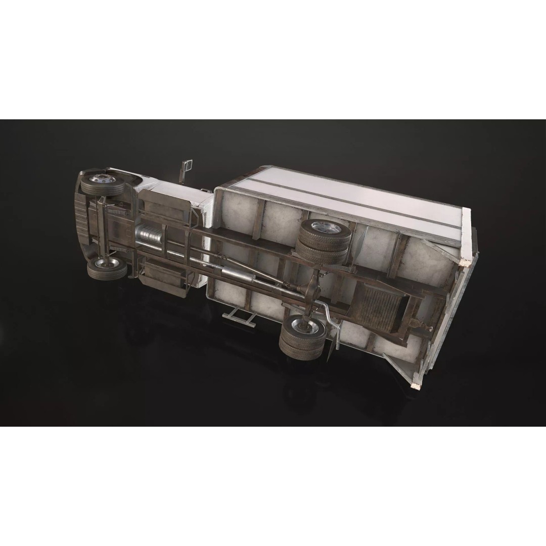 VX400 Box Truck 3D Model – Medium Duty Low Poly Game Asset, FBX - View 15
