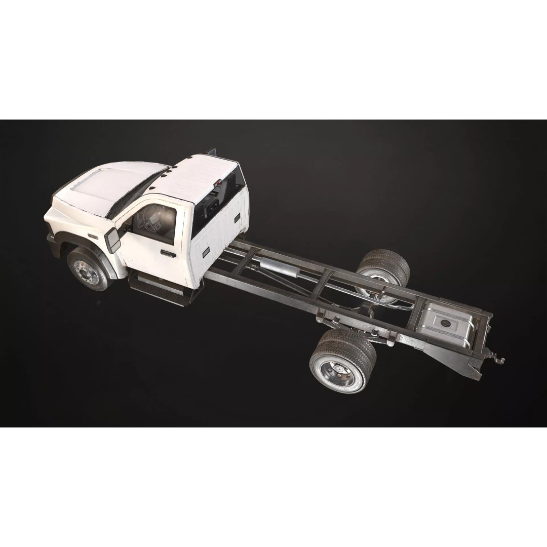 VX400 Box Truck 3D Model – Medium Duty Low Poly Game Asset, FBX - View 26