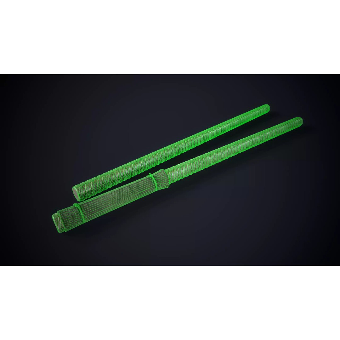 Rebar 3D Model – Low Poly Game Ready Weapon, FBX, OBJ, Blender - View 11