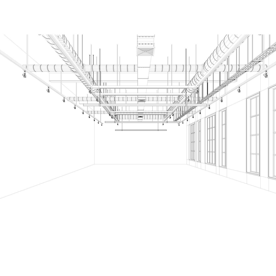 Loft Office Interior 3D Model – Modern Design, Cinema4D, FBX - View 11