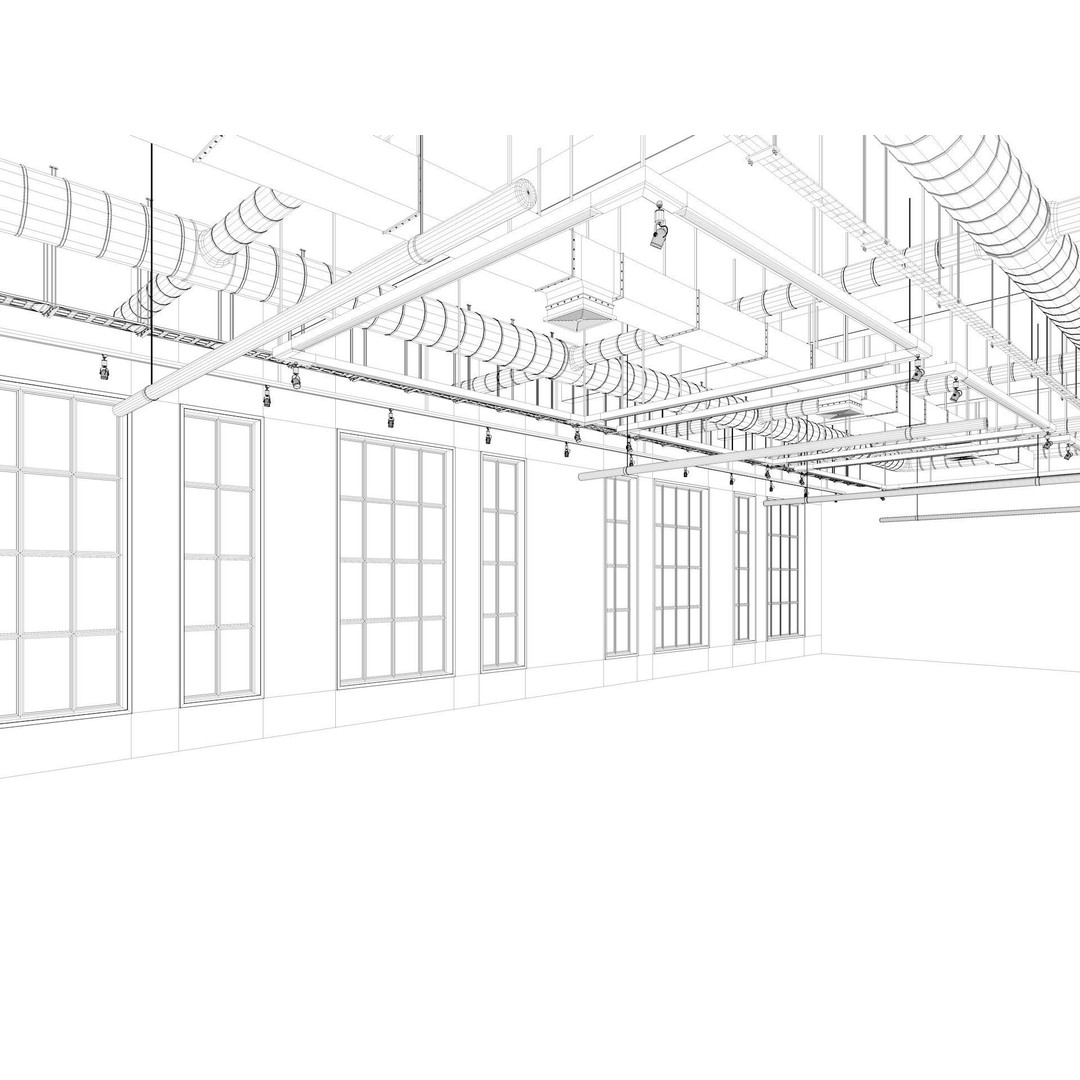 Loft Office Interior 3D Model – Modern Design, Cinema4D, FBX - View 13