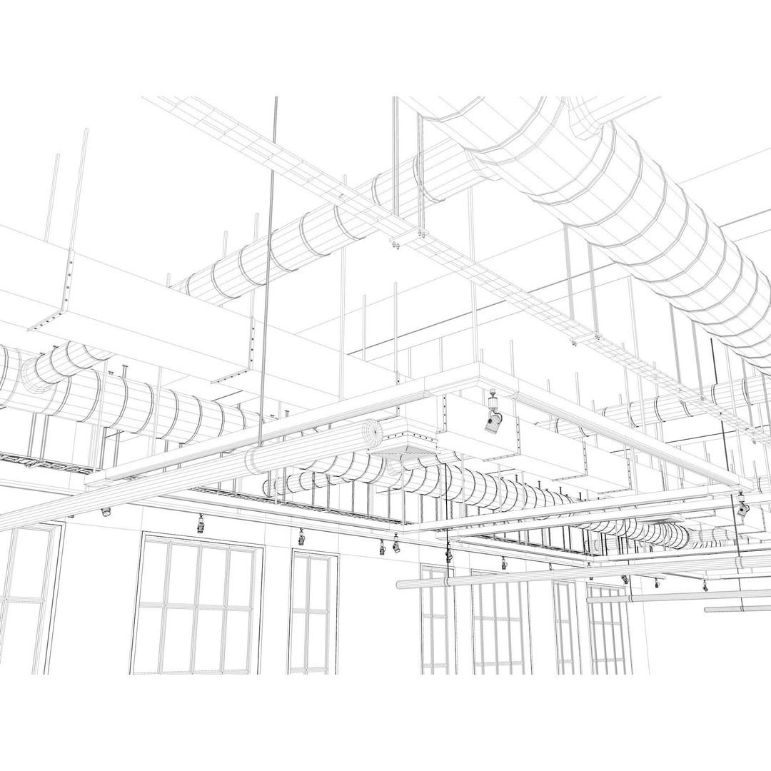 Loft Office Interior 3D Model – Modern Design, Cinema4D, FBX - View 15