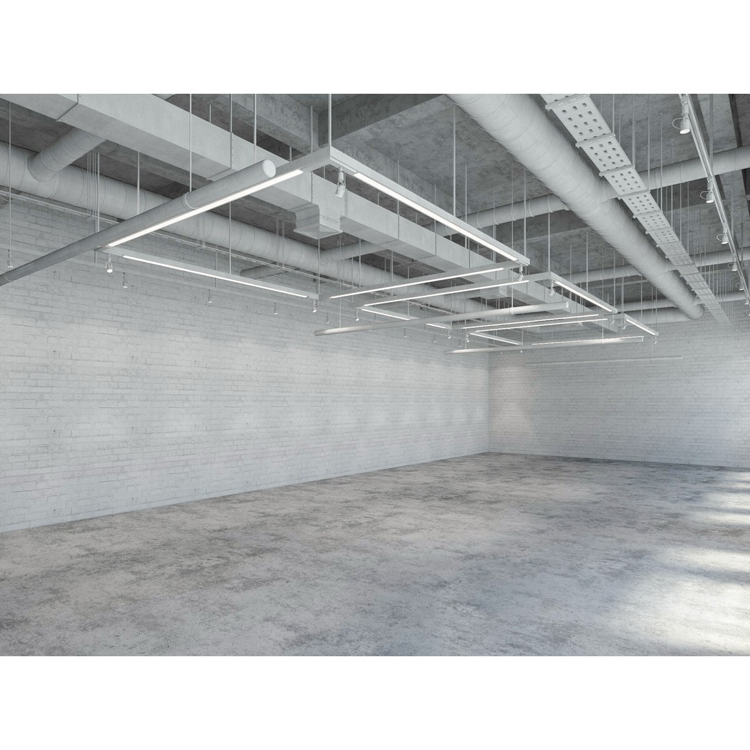 Loft Office Interior 3D Model – Modern Design, Cinema4D, FBX - View 4