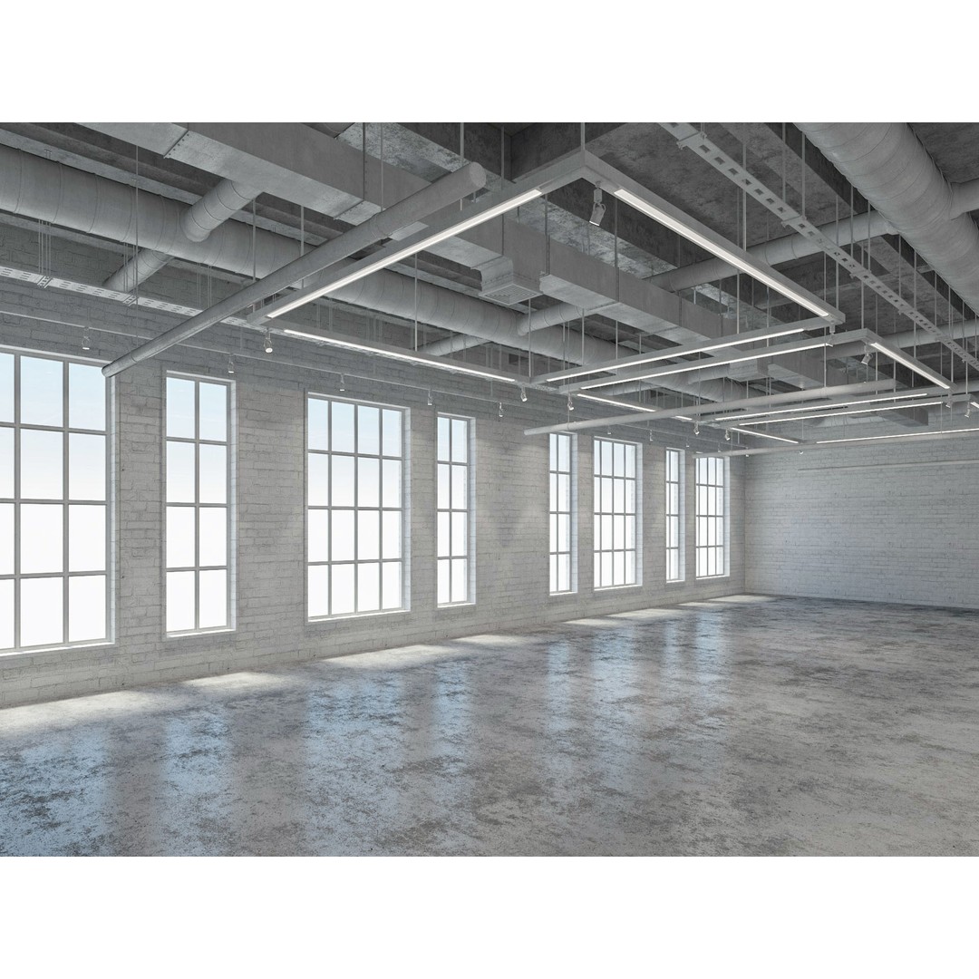 Loft Office Interior 3D Model – Modern Design, Cinema4D, FBX - View 5