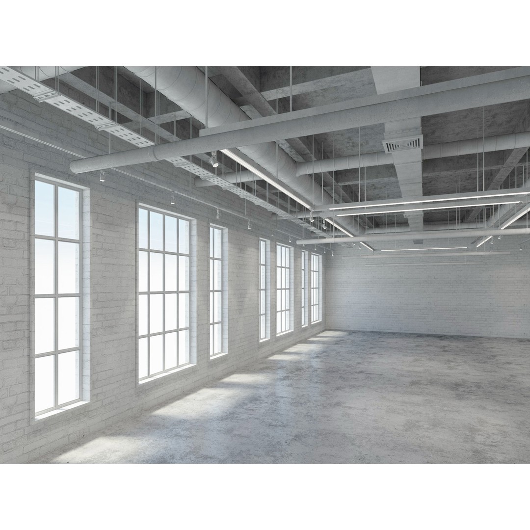 Loft Office Interior 3D Model – Modern Design, Cinema4D, FBX - View 6