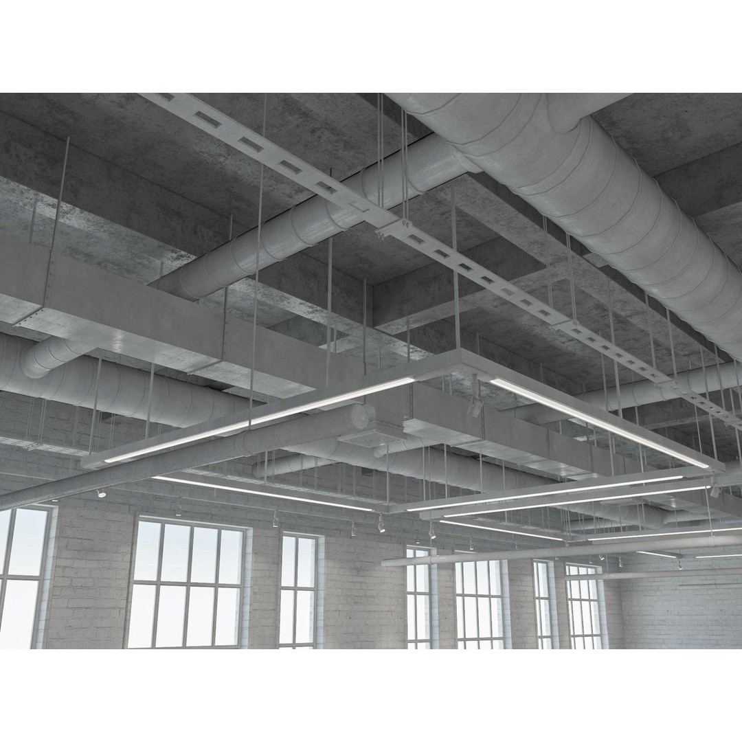 Loft Office Interior 3D Model – Modern Design, Cinema4D, FBX - View 7
