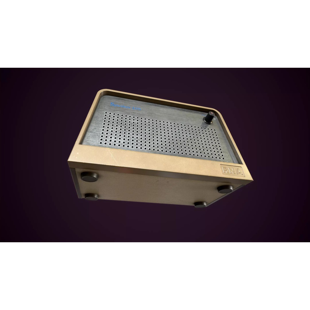 Vintage Intercom and Microphone 3D Model – Low Poly PBR Game Asset, FBX - View 9