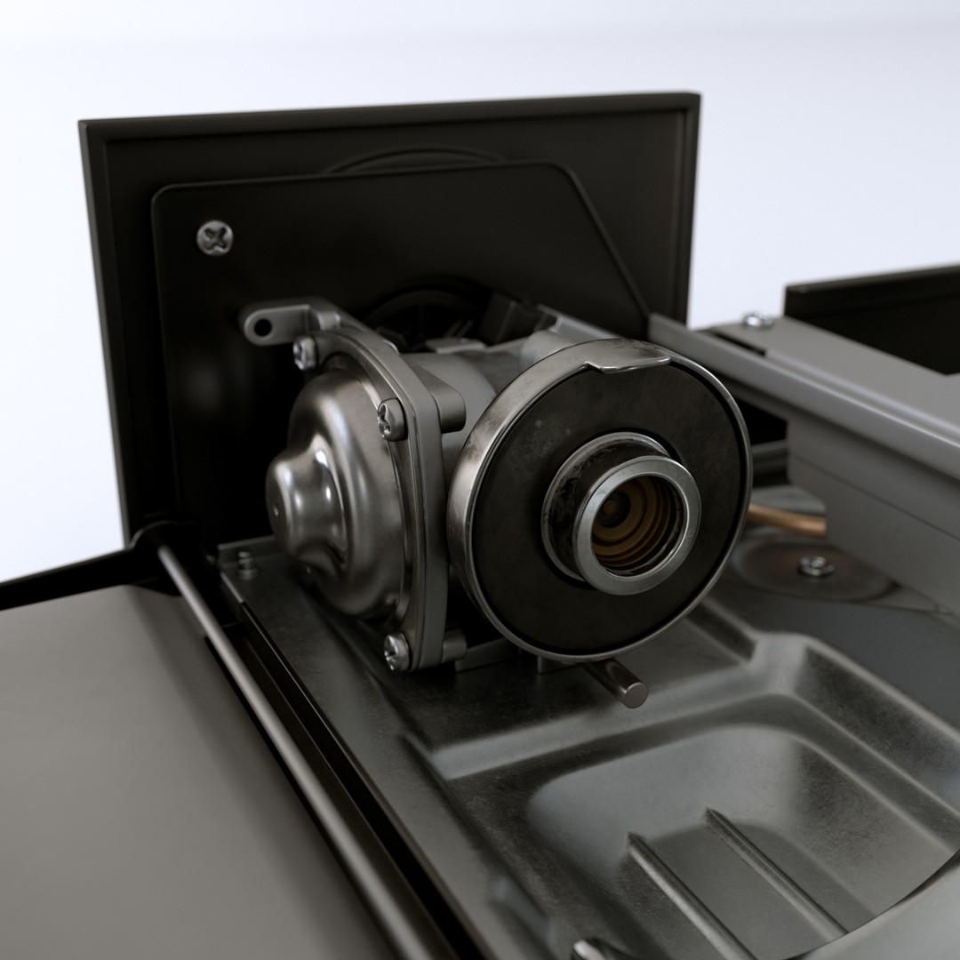 Portable Gas Stove 3D Model – Low Poly PBR Kitchenware, FBX, OBJ - View 14