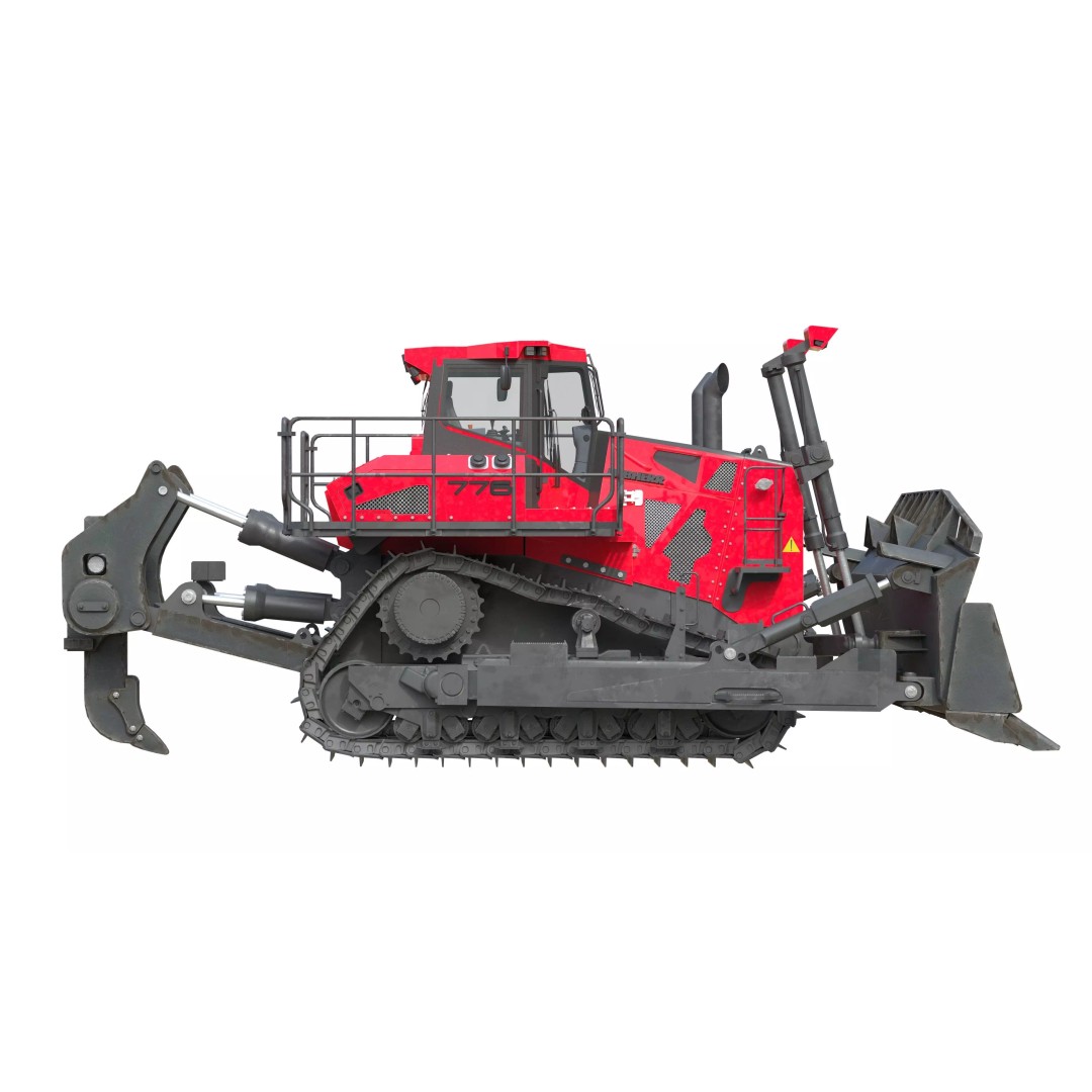 Liebherr PR776 Litronic Crawler Tractor 3D Model – Low Poly Game Asset, FBX - View 10