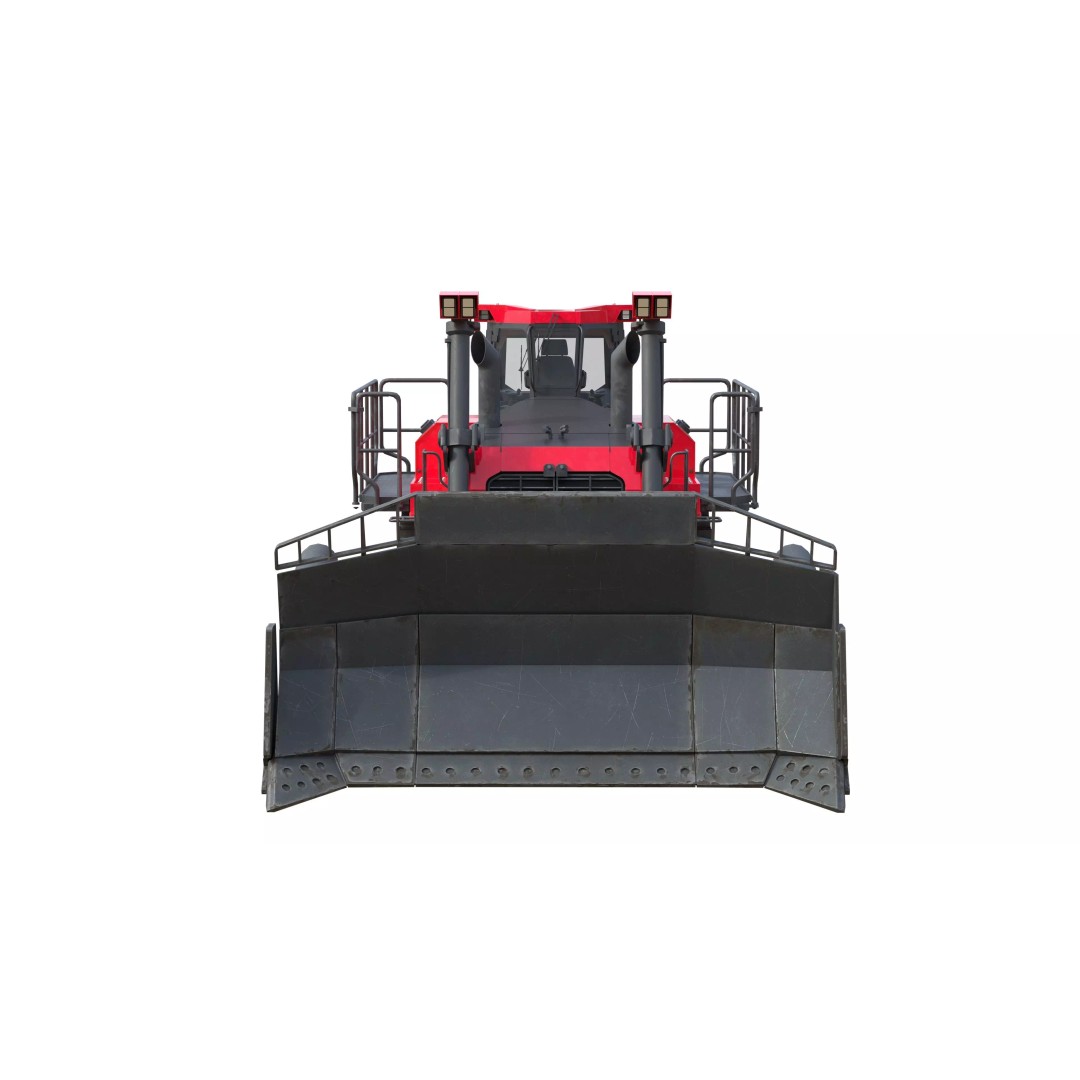 Liebherr PR776 Litronic Crawler Tractor 3D Model – Low Poly Game Asset, FBX - View 12