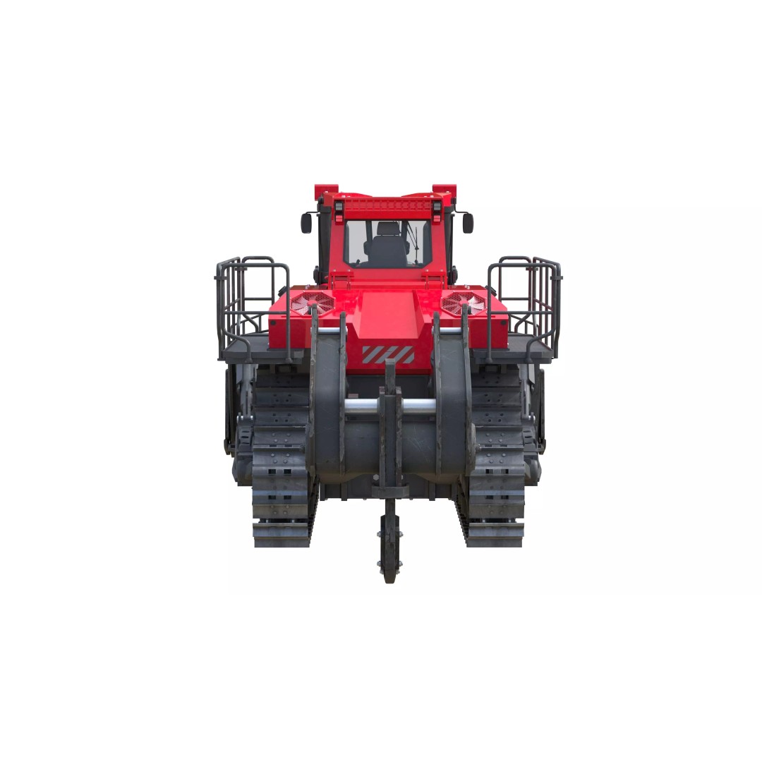 Liebherr PR776 Litronic Crawler Tractor 3D Model – Low Poly Game Asset, FBX - View 13