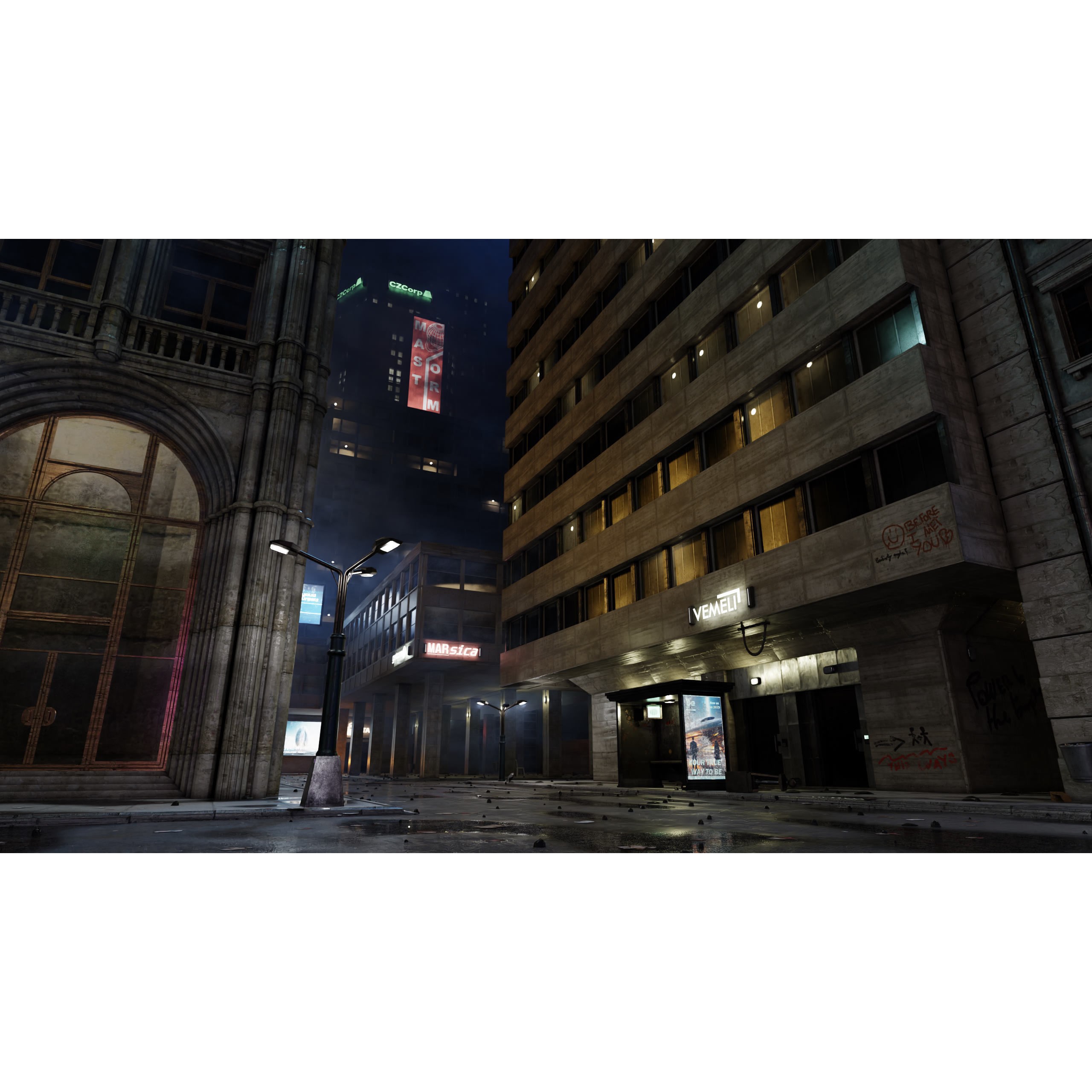 ULTRA Detailed Sci-Fi Cyberpunk City - Game-Ready 3D Model - View 14