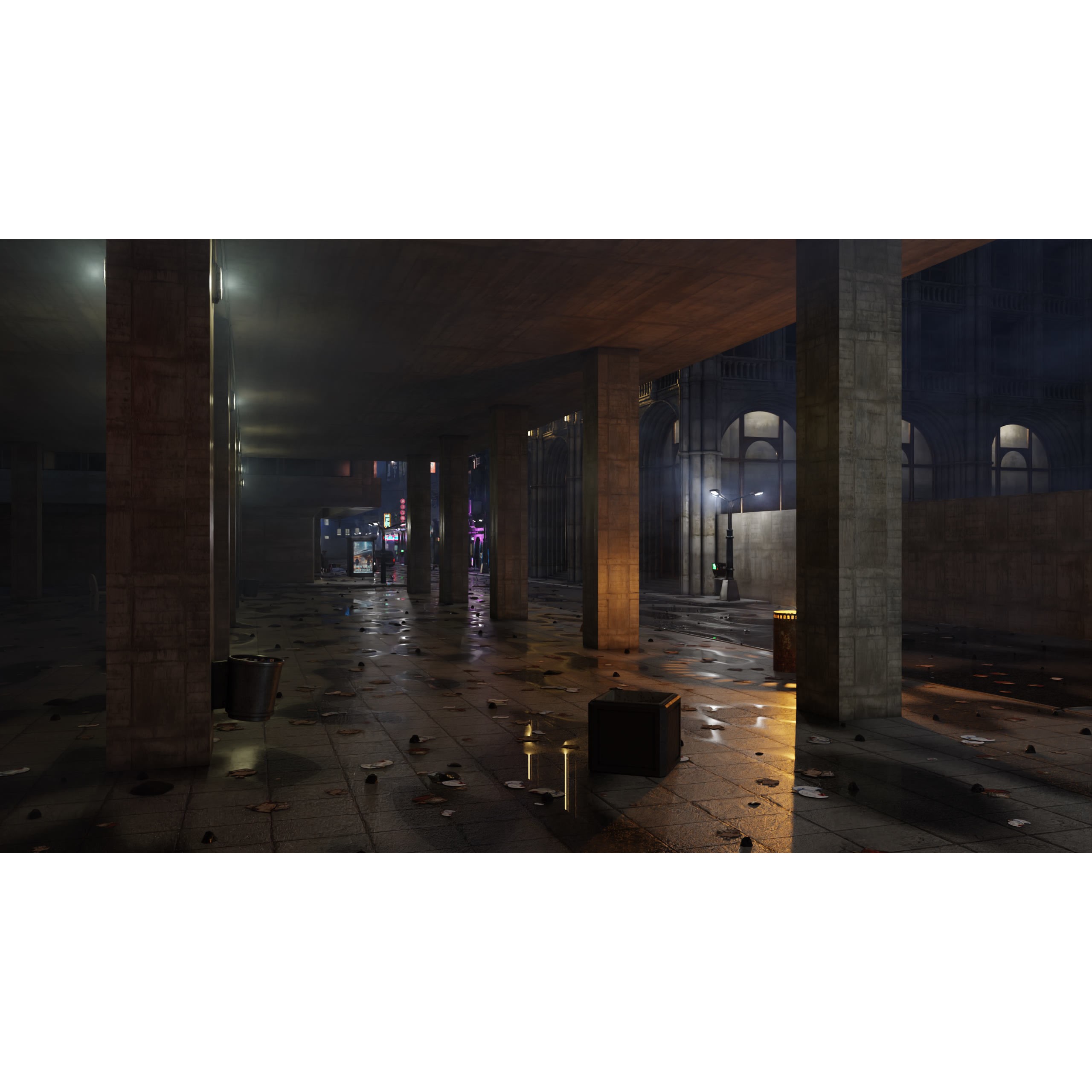 ULTRA Detailed Sci-Fi Cyberpunk City - Game-Ready 3D Model - View 17