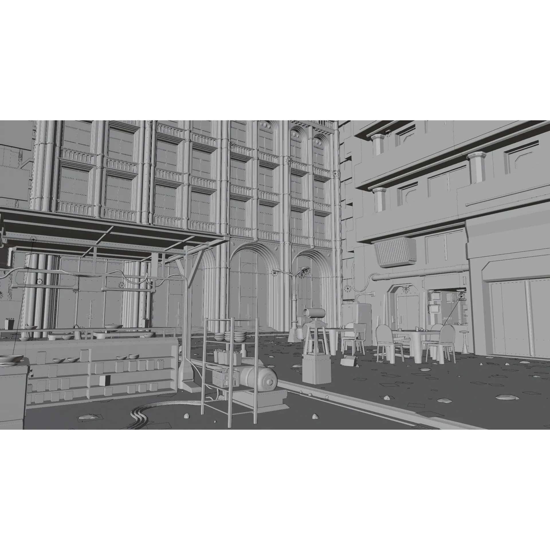 ULTRA Detailed Sci-Fi Cyberpunk City - Game-Ready 3D Model - View 20