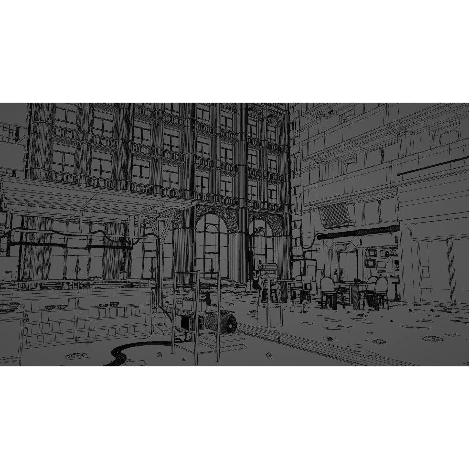 ULTRA Detailed Sci-Fi Cyberpunk City - Game-Ready 3D Model - View 21